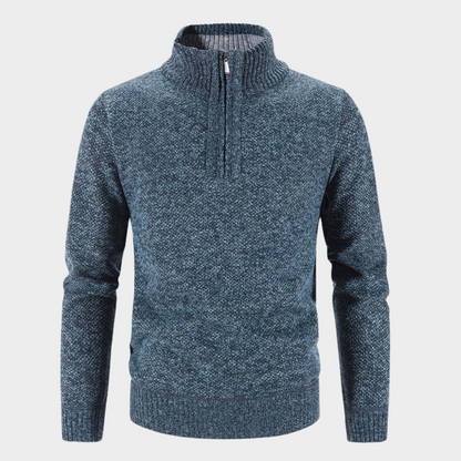 HUGO - CASUAL QUARTER ZIP SWEATER