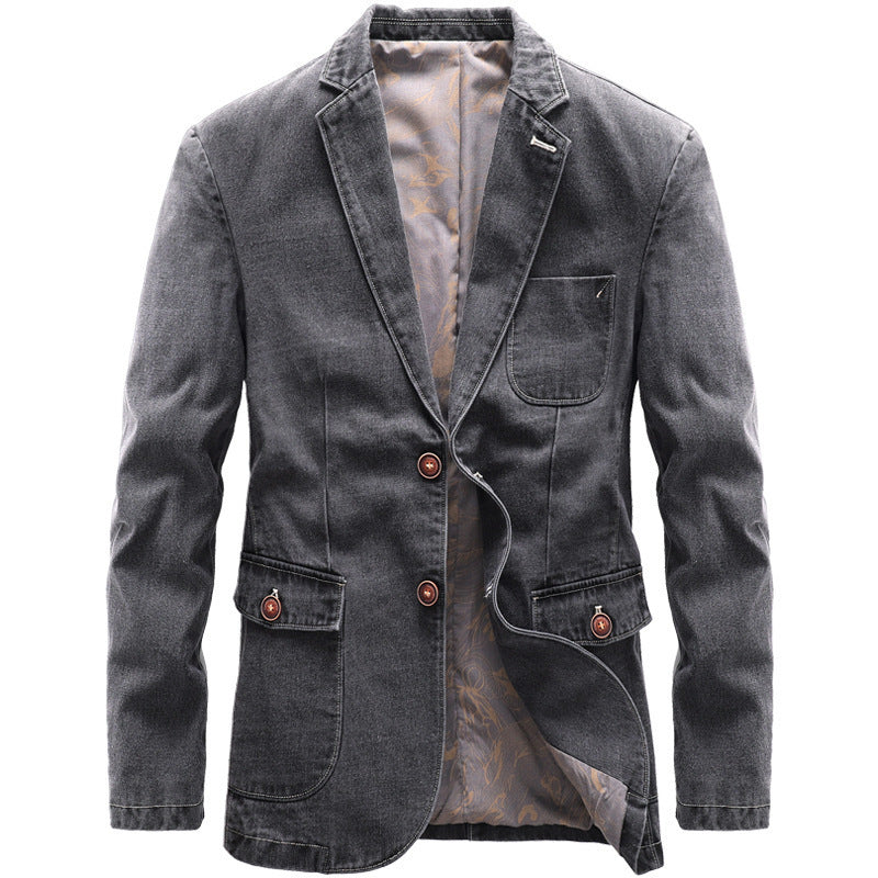 GENTLEMAN & CO. | CASUAL DENIM BLAZER