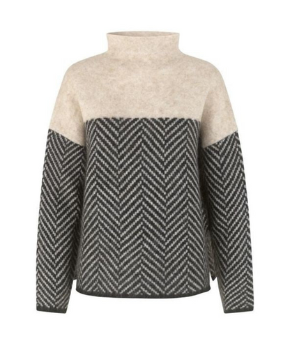 DORRY - TWO-TONE TURTLENECK JUMPER