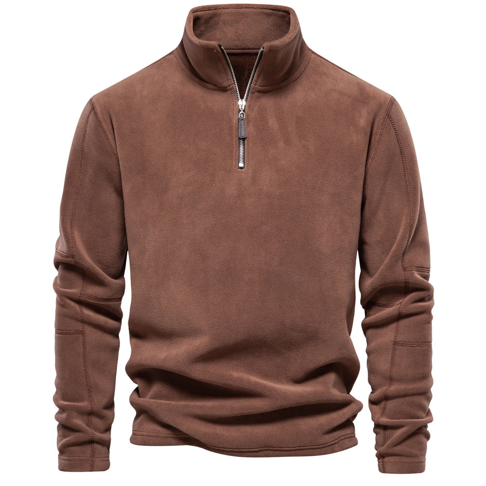 MAXIME - RELAXED QUARTER ZIP SWEATER