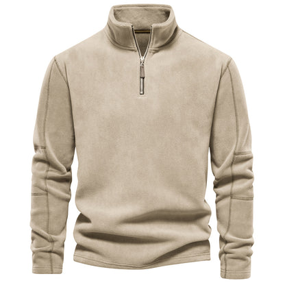 MAXIME - RELAXED QUARTER ZIP SWEATER