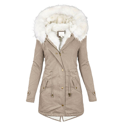 NADINE - JACKET WITH FUR COLLAR