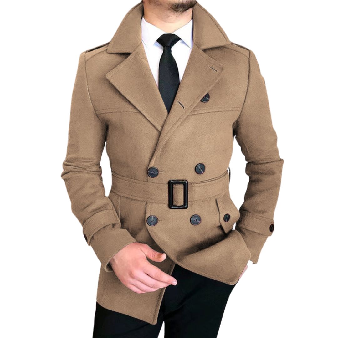 SAVILE & STONE - WOOL TRENCH COAT