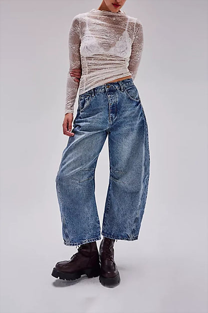 JANET - HIGH WAIST WIDE JEANS