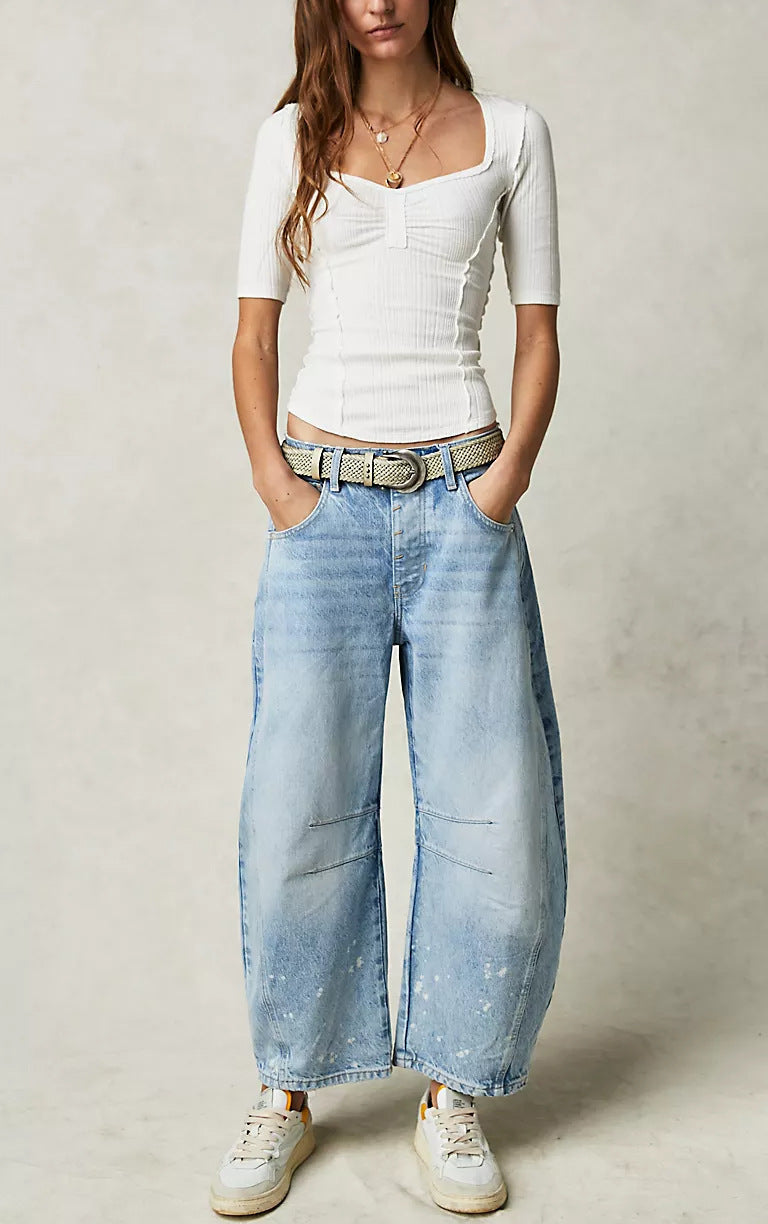 JANET - HIGH WAIST WIDE JEANS