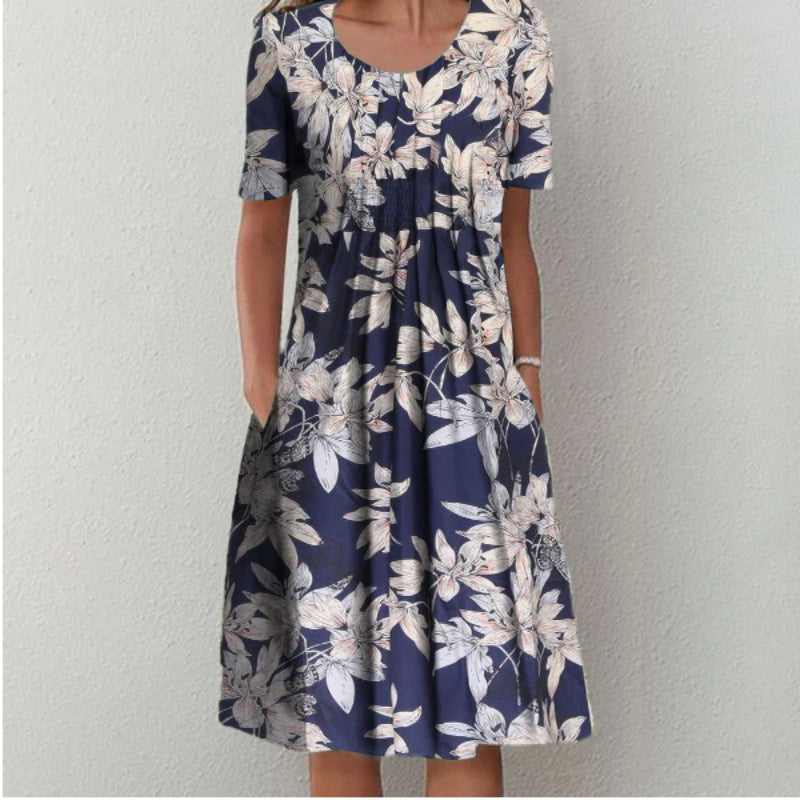 LINDA - STYLISH FLORAL DRESS