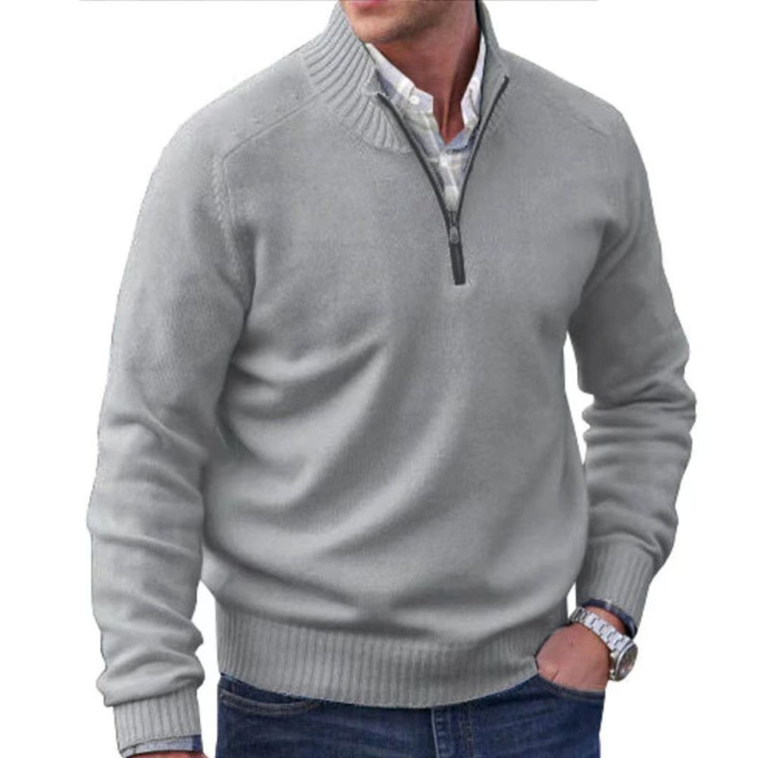 OAKWOOD - CLASSIC QUARTER-ZIP JUMPER