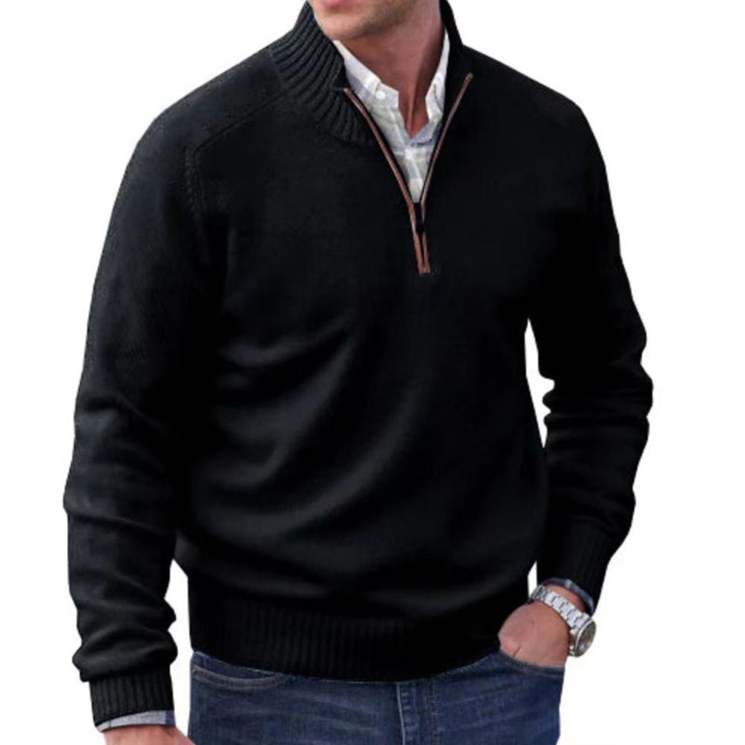 OAKWOOD - CLASSIC QUARTER-ZIP JUMPER