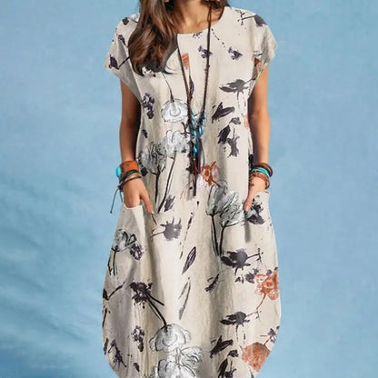 ISLA - COMFORTABLE FLORAL DRESS