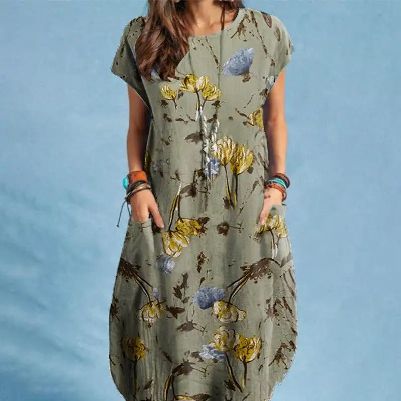 ISLA - COMFORTABLE FLORAL DRESS