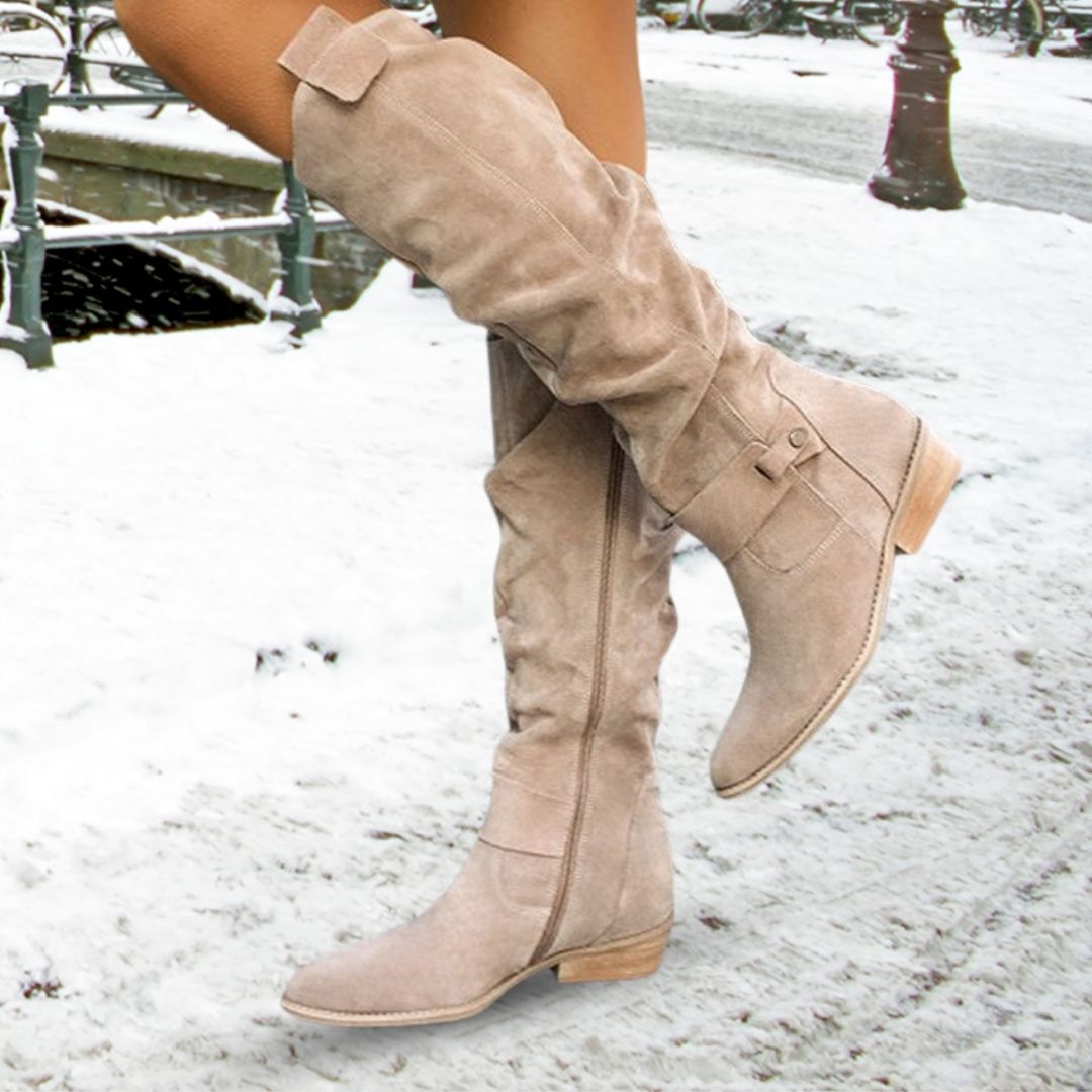 VICTORIA - ELEGANT SUEDE HIGH BOOTS