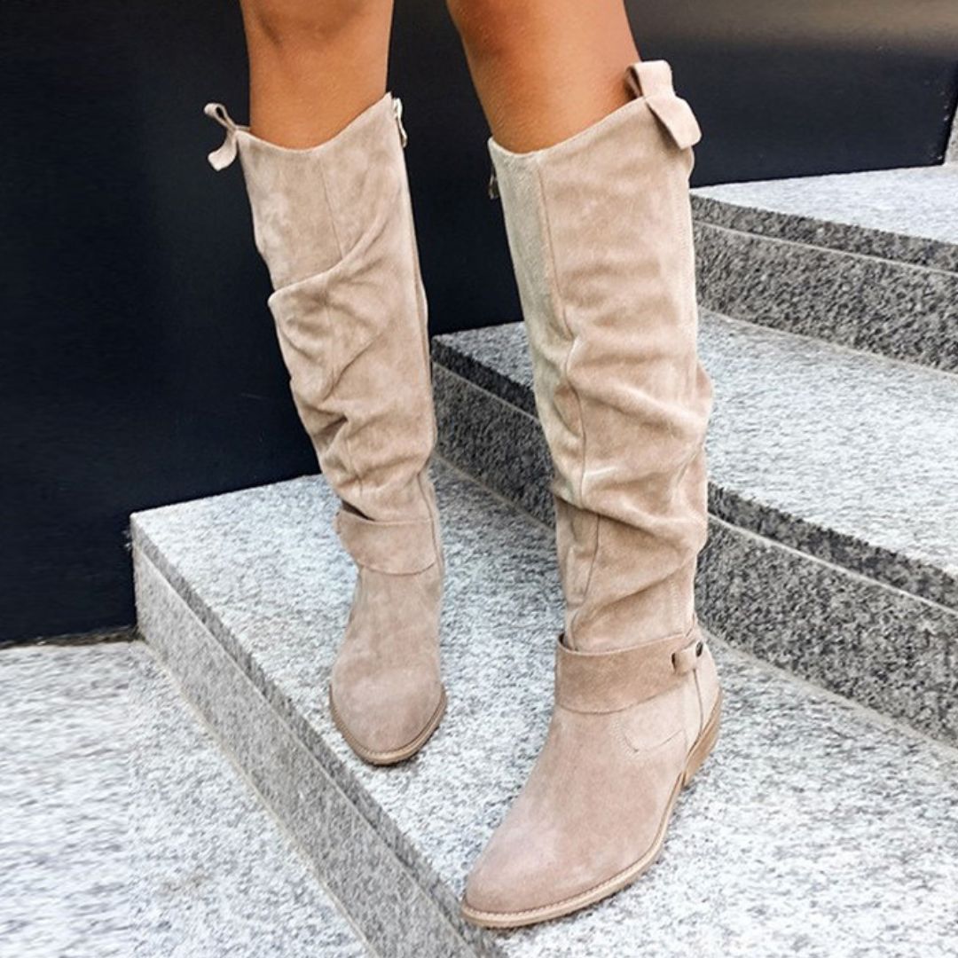 VICTORIA - ELEGANT SUEDE HIGH BOOTS